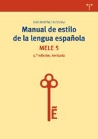 Papel MELE 5 MANUAL DE ESTILO DE LA LENGUA ESPANOLA
