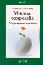 Papel MINIMA TEMPORALIA TIEMPO ESPACIO EXPERIENCIA (COLECCION FILOSOFIA SERIE CLADEMA)