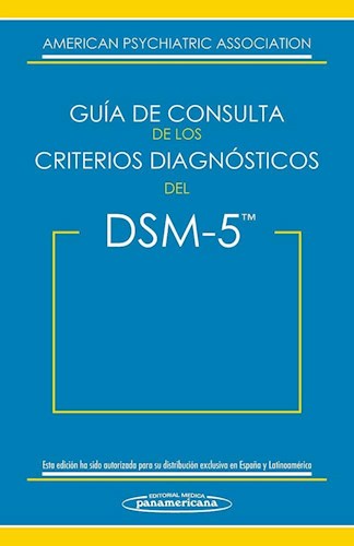 Papel GUIA DE CONSULTA DE LOS CRITERIOS DIAGNOSTICOS DEL DSM 5 (BOLSILLO)
