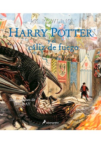 Papel Harry Potter 4 Y El Caliz De Fuego  Ilustrado Tapa Dura