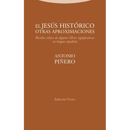 Papel EL JESÚS HISTÓRICO. OTRAS APROXIMACIONES