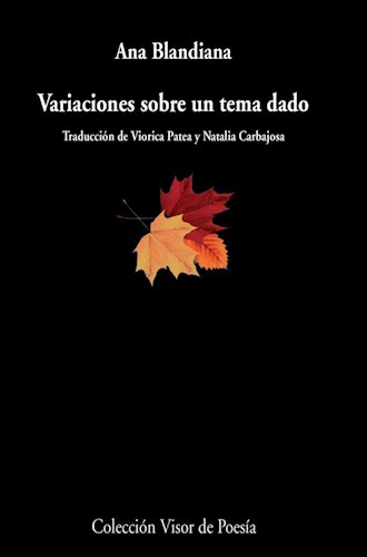 Papel VARIACIONES SOBRE UN TEMA DADO (COLECCION VISOR DE POESIA 133)