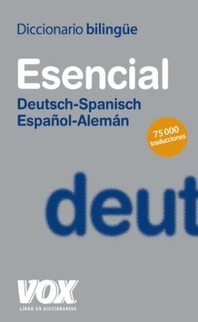 Papel DICCIONARIO ESCENCIAL ALEMAN-ESPAÑOL / ESPAÑOL-ALEMAN