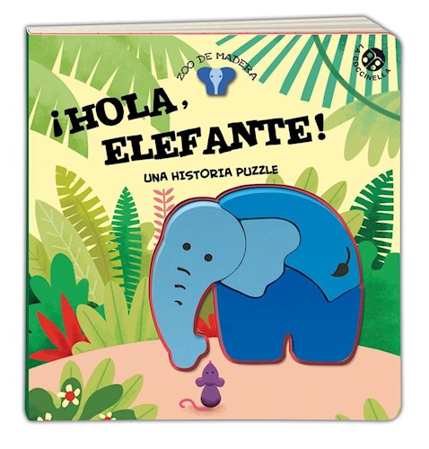 Papel HOLA ELEFANTE UNA HISTORIA CON PUZLE (COLECCION ZOO DE MADERA) (ILUSTRADO) (CARTONE)
