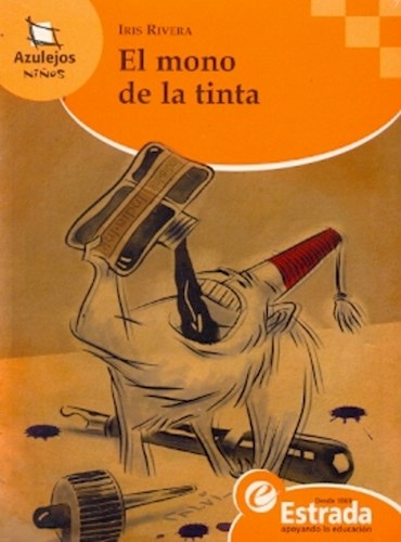 Papel MONO DE LA TINTA (AZULEJOS NARANJA 8-10 AÑOS)