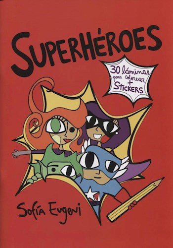 Papel SUPERHEROES (CON 30 LAMINAS PARA COLOREAR STICKERS)