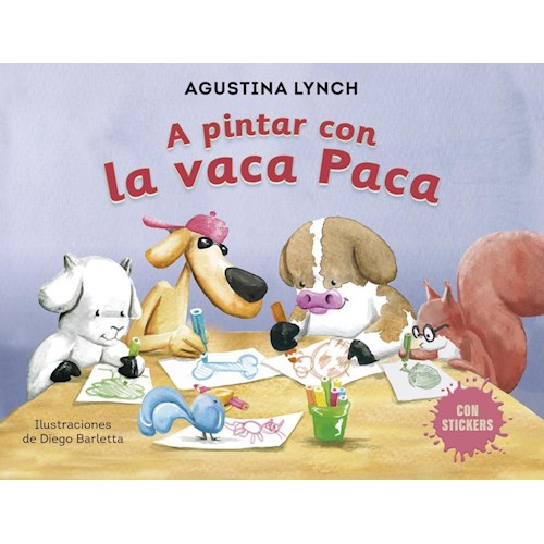 Papel A PINTAR CON LA VACA PACA