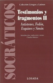 Papel TESTIMONIOS Y FRAGMENTOS II ANTISTENES FEDON ESQUINES Y SIMON (COLECCION GRIEGOS Y LATINOS)