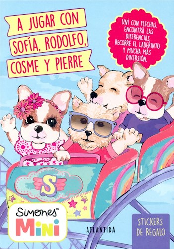 Papel A JUGAR CON SOFIA RODOLFO COSME Y PIERRE (STICKERS DE REGALO) (RUSTICO)