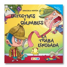 Papel DETECTIVES Y CULPABLES / TRABA LENGUADAS (LETRA MAYUSCULA) (COLECCION HILO INFINITO)