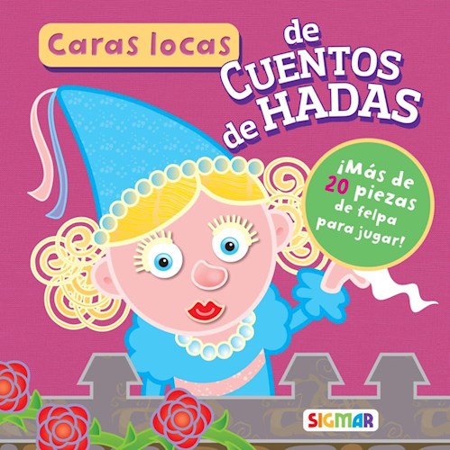 Papel CARAS LOCAS DE CUENTOS DE HADAS (COLECCION CARAS LOCAS)  (20 PIEZAS DE FELPA PARA JUGAR) (CA