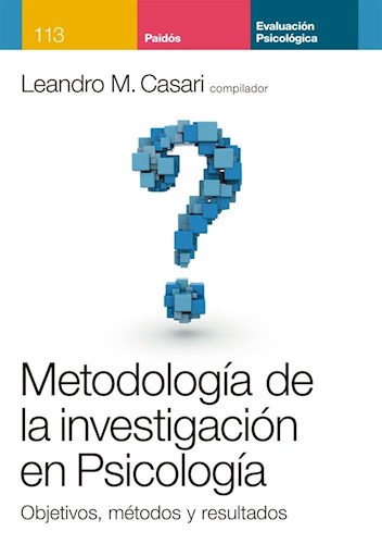 Papel METODOLOGIA DE LA INVESTIGACION EN PSICOLOGIA (RUSTICO)