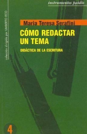Papel COMO REDACTAR UN TEMA DIDACTICA DE LA ESCRITURA (INSTRUMENTOS 33004)