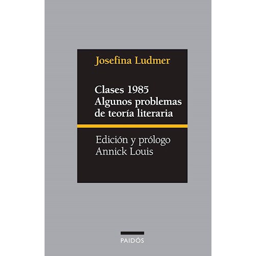 Papel CLASES 1985. ALGUNOS PROBLEMAS DE TEORIA LITERARIA