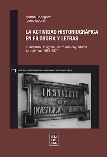 E-book La actividad historiográfica en Filosofía y Letras