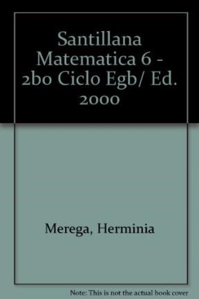Papel MATEMATICA 6 SANTILLANA EGB (2000)