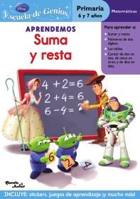 Papel APRENDEMOS SUMA Y RESTA (ESCUELA DE GENIOS) (TOY STORY) (PRIMARIA 6 Y 7 AÑOS)(PRIMARIA 6 Y 7 A#OS)