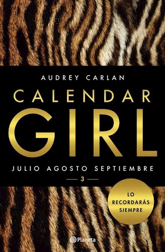 Papel Calendar Girl 3 - Julio Agosto Septiembre