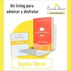 Papel UN LIVING PARA ADMIRAR Y DISFRUTAR INCLUYE BONITO SUJETA LIBROS