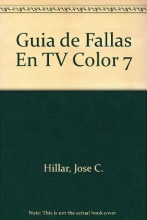 Papel Guia De Fallas Localizadas En Tv Color 7