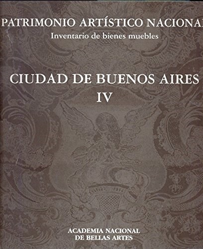 Papel INVENTARIO DE BIENES MUEBLES. CIUDAD DE BUENOS AIRES IV