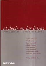 Papel DECIR EN LAS LETRAS PSICOANALISIS CON LITERATURA