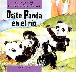 Papel Osito Panda En El Rio