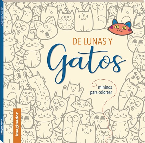 Papel DE LUNAS Y GATOS MININOS PARA COLOREAR