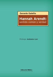 Papel HANNAH ARENDT SENTIDO COMUN Y VERDAD