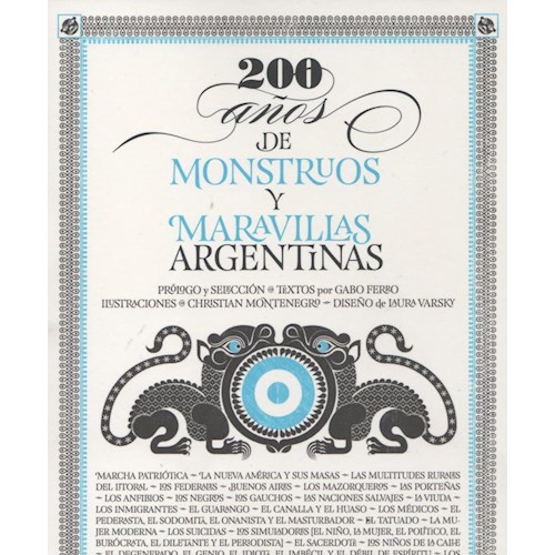 Papel 200 AÑOS DE MONSTRUOS Y MARAVILLAS ARGENTINAS