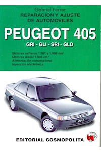 Papel Peugeot 405 Manual De Reparacion Y Ajuste De Automoviles