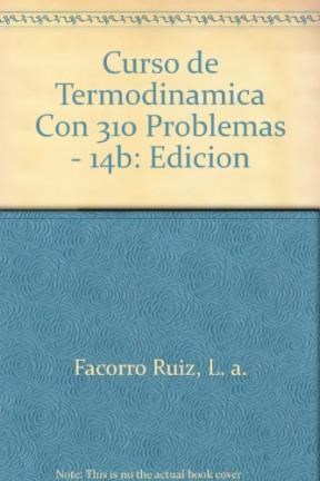 Papel Curso De Termodinamica Con 310 Problemas