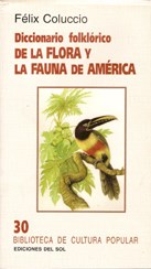 Papel DICCIONARIO FOLKLORICO DE LA FLORA Y LA FAUNA DE AMERICA