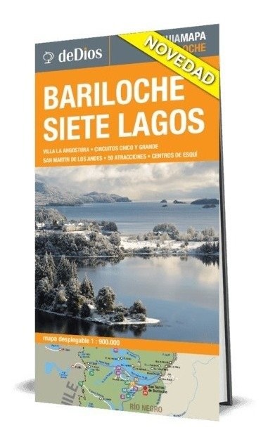 Papel BARILOCHE SIETE LAGOS GUÍA MAPA