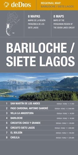 Papel BARILOCHE SIETE LAGOS (REGIONAL MAP)