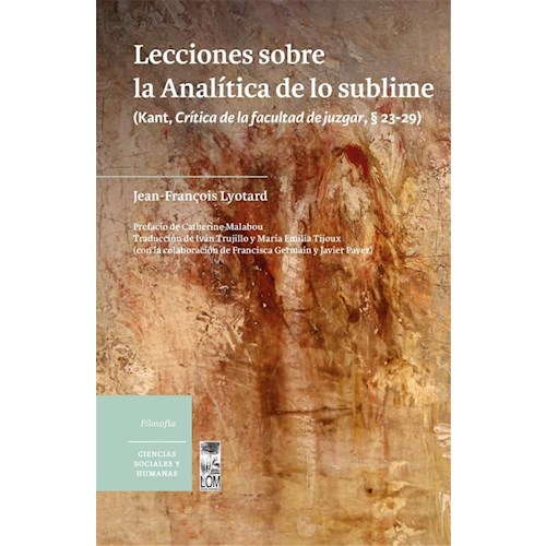 Papel LECCIONES SOBRE LA ANALÍTICA DE LO SUBLIME