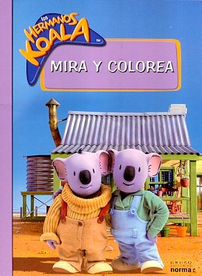 Papel HERMANOS KOALA (MIRA Y COLOREA)