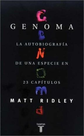 Papel GENOMA LA AUTOBIOGRAFIA DE UNA ESPECIE EN 23 CAPITULOS