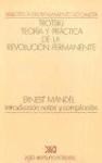 Papel TROTSKY TEORIA Y PRACTICA DE LA REVOLUCION PERMANENTE (BILIOTECA DEL PENSAMIENTO SOCIALISTA)