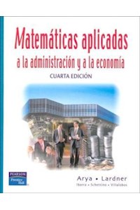 Papel # Matemáticas Aplicadas A La Administración Y A La Economía 4/E