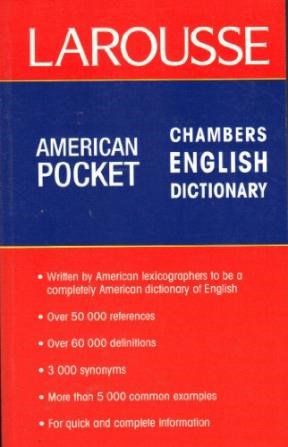 Papel DICCIONARIO LAROUSSE AMERICAN POCKET CHAMBERS ENGLISH D