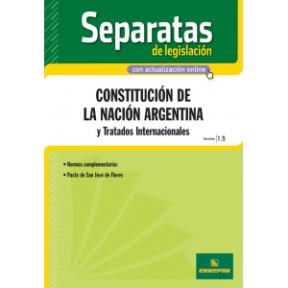 Papel Separatas De Legislacion - Constitucion De La Nacion Argentina