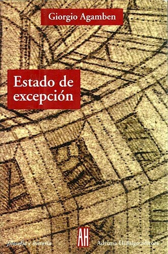 Estado De Excepcion por AGAMBEN GIORGIO - 9789871156153 - Cúspide.com