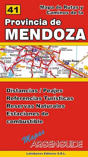 Papel MAPA DE RUTAS Y CAMINOS DE LA PROVINCIA DE MENDOZA (MAPAS ARGENGUIDE) (RUSTICA)