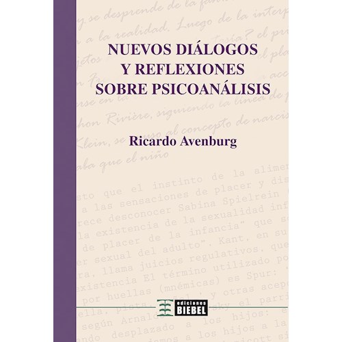 Papel NUEVOS DIÁLOGOS Y REFLEXIONES SOBRE PSICOANÁLISIS