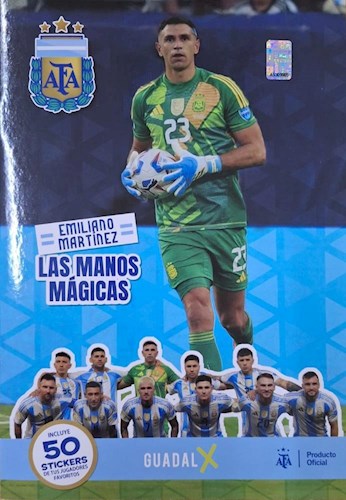 Papel EMILIANO MARTINEZ LAS MANOS MAGICAS (INCLUYE 50 STICKERS)