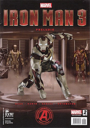 Papel Iron Man Marvel 3