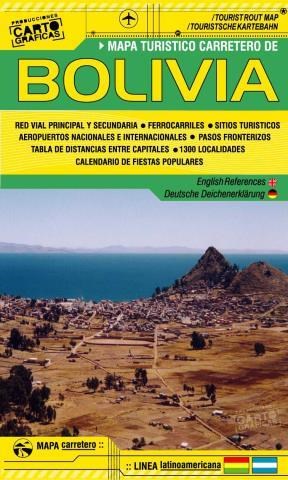 Papel Mapa Turistico Carretero De Bolivia