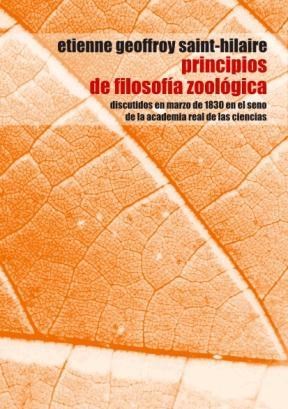 Papel PRINCIPIOS DE FILOSOFIA ZOOLOGICA