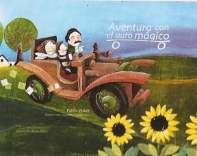 Papel AVENTURA CON EL AUTO MAGICO CON COCHE DE MADERA PARA  ARMAR + LATA + ACCESORIOS